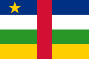 Le drapeau centrafricain