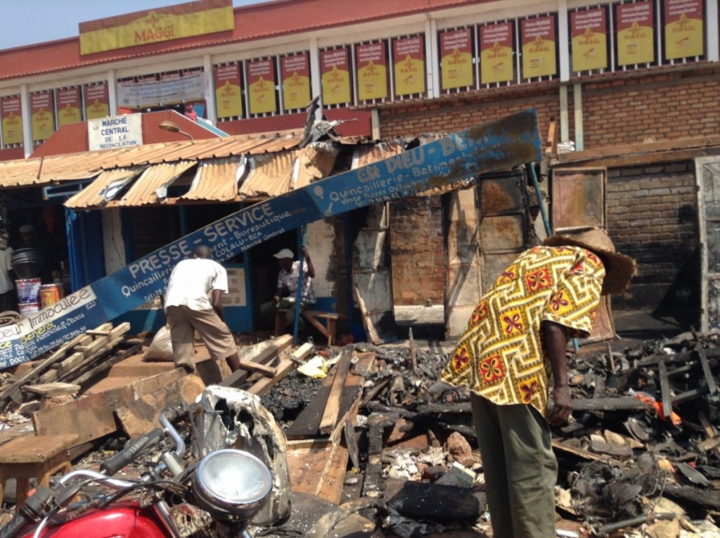Article : Bangui: un &eacute;ni&egrave;me incendie au march&eacute; central
